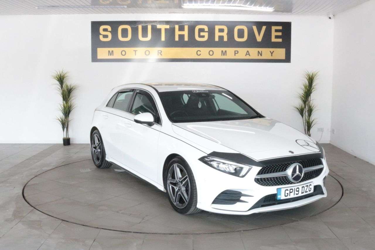 A 2019 MERCEDES-BENZ A CLASS 1.3 A180 AMG Line (Executive) Hatchback 5dr Petrol 7G-DCT Euro 6 (s/s) (136 A 2019 MERCEDES-BENZ A CLASS 1.3 A180 AMG Line (Executive) Hatchback 5dr Petrol 7G-DCT Euro 6 (s/s) (136