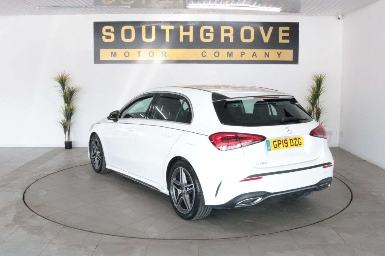 A 2019 MERCEDES-BENZ A CLASS 1.3 A180 AMG Line (Executive) Hatchback 5dr Petrol 7G-DCT Euro 6 (s/s) (136 A 2019 MERCEDES-BENZ A CLASS 1.3 A180 AMG Line (Executive) Hatchback 5dr Petrol 7G-DCT Euro 6 (s/s) (136