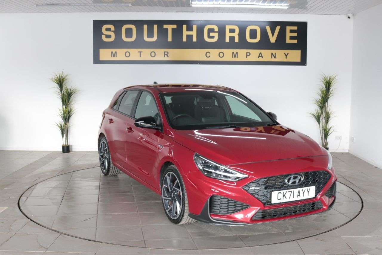 A 2021 HYUNDAI I30 1.5 T-GDi MHEV N Line Hatchback 5dr Petrol Hybrid Manual Euro 6 (s/s) (159 A 2021 HYUNDAI I30 1.5 T-GDi MHEV N Line Hatchback 5dr Petrol Hybrid Manual Euro 6 (s/s) (159