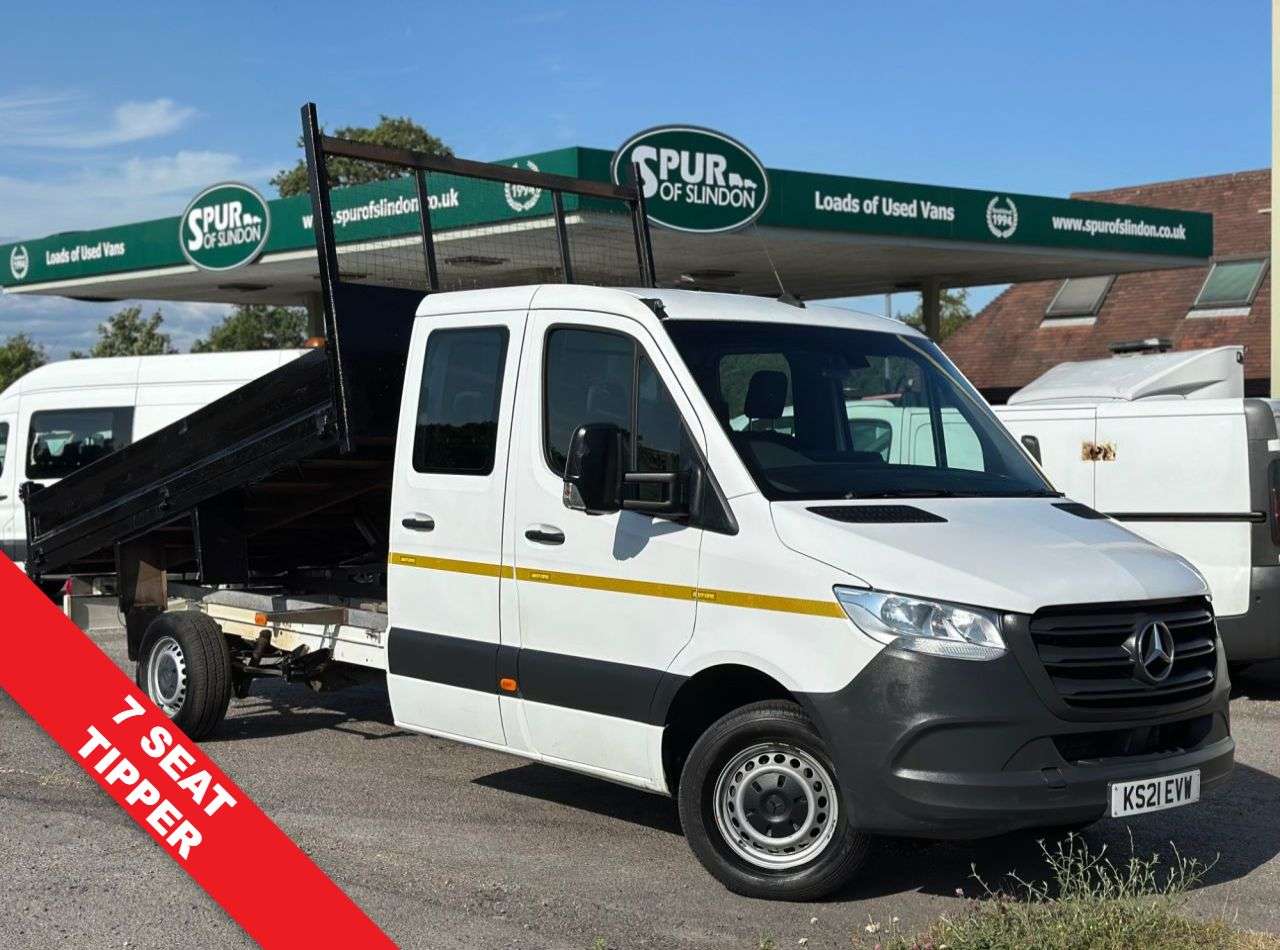 A 2021 MERCEDES-BENZ SPRINTER 2.1 314 CDI Crew Cab Tipper 2dr Diesel Manual RWD L3 Euro 6 (s/s) (143 ps) A 2021 MERCEDES-BENZ SPRINTER 2.1 314 CDI Crew Cab Tipper 2dr Diesel Manual RWD L3 Euro 6 (s/s) (143 ps)