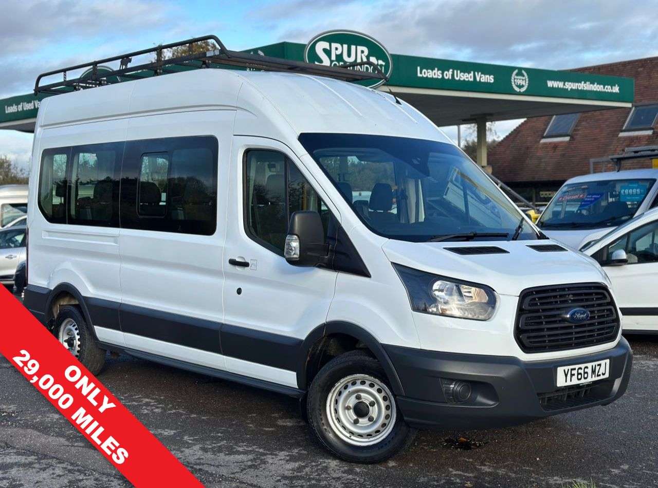 A 2016 FORD TRANSIT 2.2 TDCi 410 HDT Minibus 5dr Diesel Manual L3 H3 (15 seats) (196 g/km, 123 A 2016 FORD TRANSIT 2.2 TDCi 410 HDT Minibus 5dr Diesel Manual L3 H3 (15 seats) (196 g/km, 123