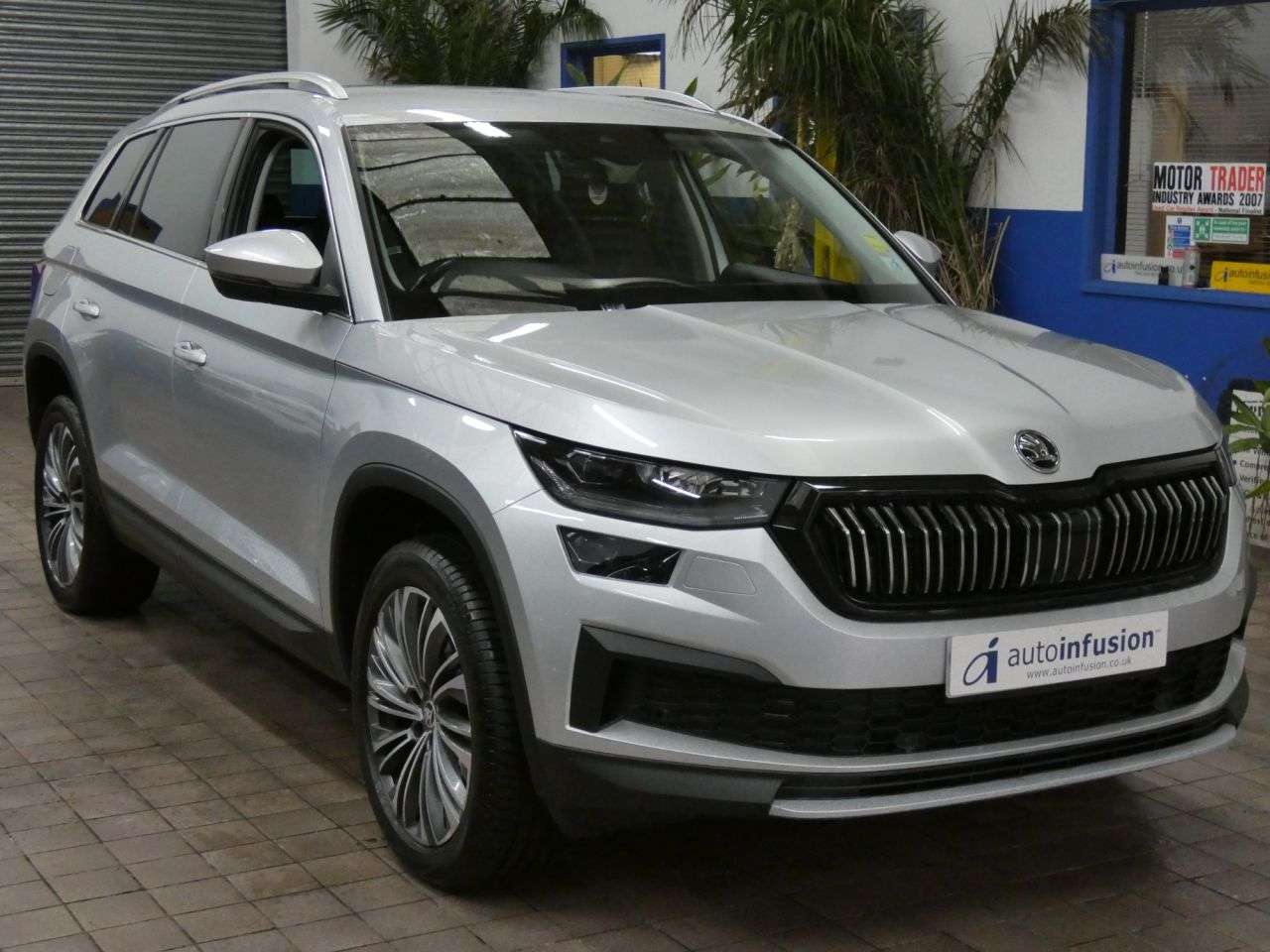 A 2023 SKODA KODIAQ 1.5 TSI ACT SE L Executive SUV 5dr Petrol DSG Euro 6 (s/s) (7 Seat) (150 ps A 2023 SKODA KODIAQ 1.5 TSI ACT SE L Executive SUV 5dr Petrol DSG Euro 6 (s/s) (7 Seat) (150 ps