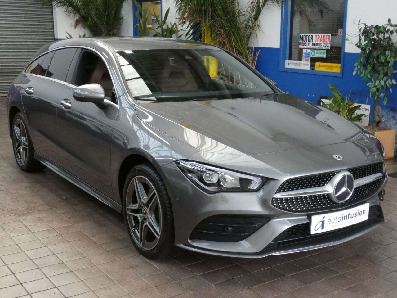 A 2021 MERCEDES-BENZ CLA 1.3 CLA250e 15.6kWh AMG Line (Premium) Shooting Brake 5dr Petrol Plug-in Hy A 2021 MERCEDES-BENZ CLA 1.3 CLA250e 15.6kWh AMG Line (Premium) Shooting Brake 5dr Petrol Plug-in Hy