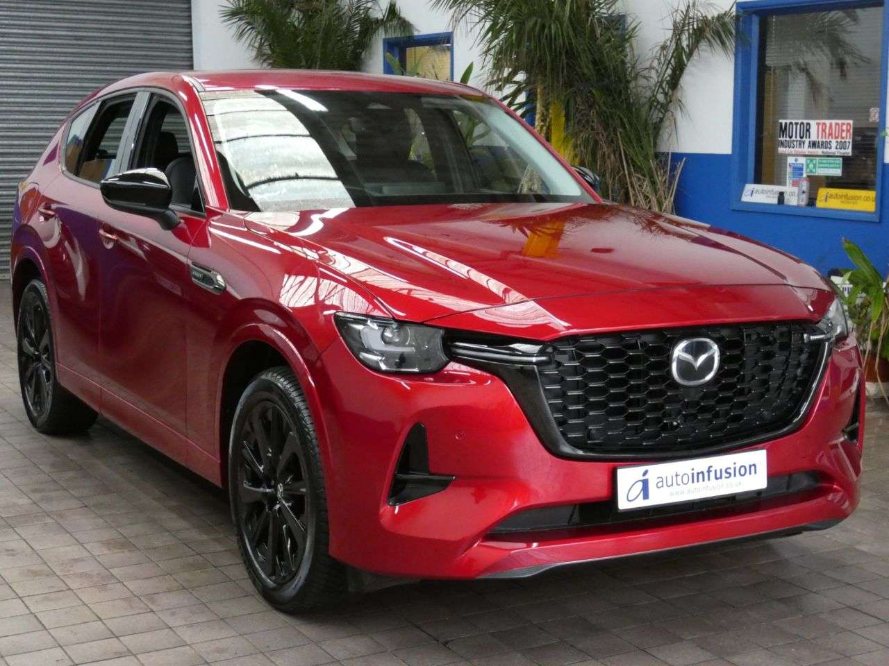 A 2022 MAZDA CX-60 2.5 e-SKYACTIV 17.8kWh Homura SUV 5dr Petrol Plug-in Hybrid Auto 4WD Euro 6 A 2022 MAZDA CX-60 2.5 e-SKYACTIV 17.8kWh Homura SUV 5dr Petrol Plug-in Hybrid Auto 4WD Euro 6