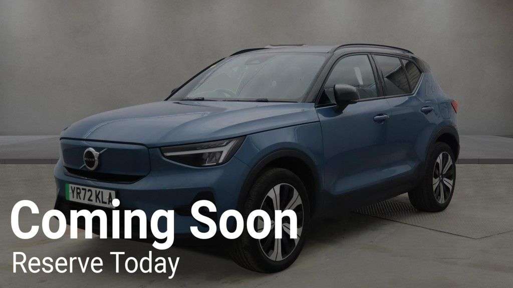 A 2022 VOLVO XC40 Recharge 69kWh Plus SUV 5dr Electric Auto (231 ps) GENUINE LOW MILES 1 OWNE A 2022 VOLVO XC40 Recharge 69kWh Plus SUV 5dr Electric Auto (231 ps) GENUINE LOW MILES 1 OWNE