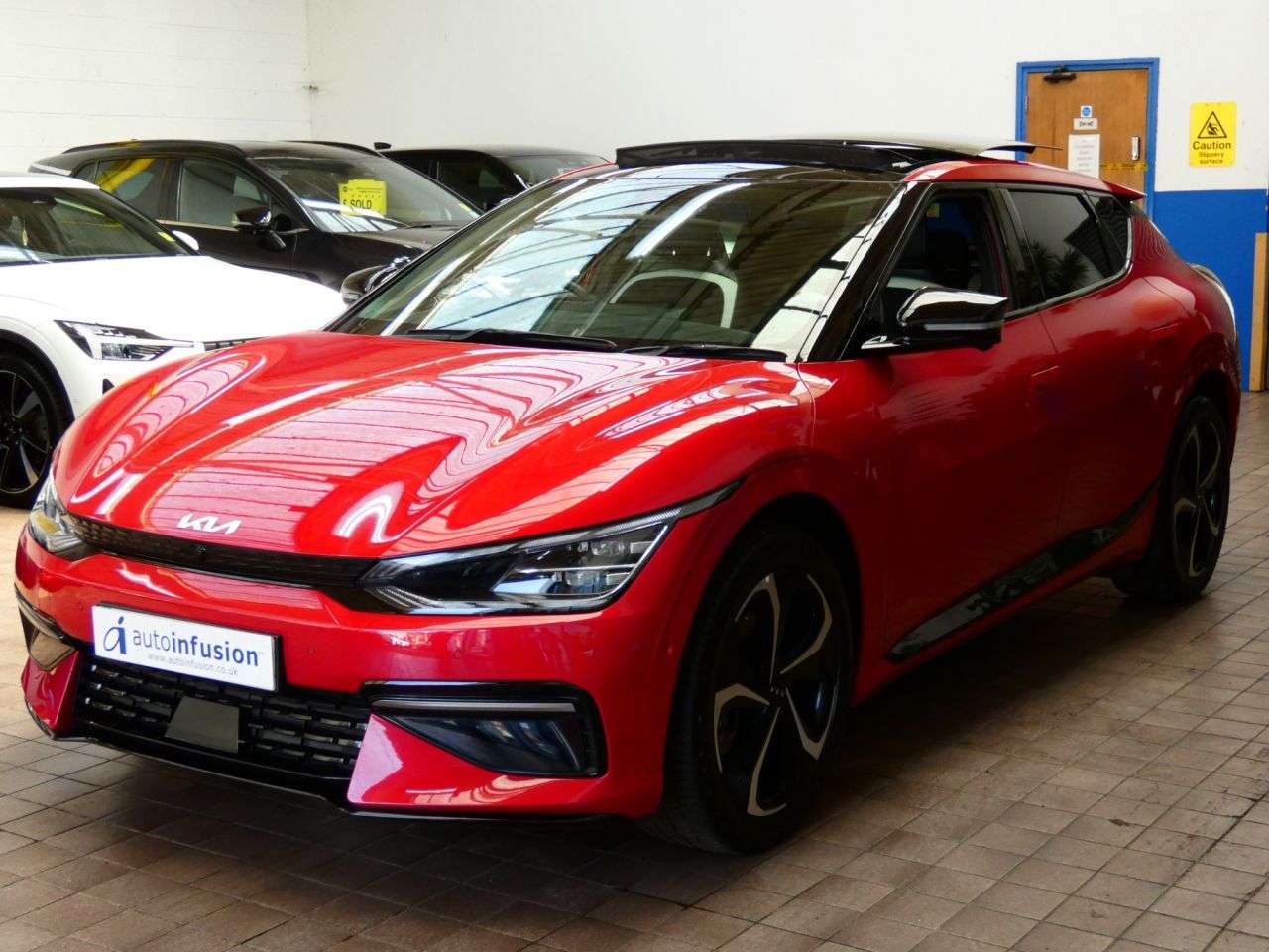 A 2024 KIA EV6 77.4kWh GT-Line S Hatchback 5dr Electric Auto AWD (320 bhp) 1 OWNER SERVICE A 2024 KIA EV6 77.4kWh GT-Line S Hatchback 5dr Electric Auto AWD (320 bhp) 1 OWNER SERVICE