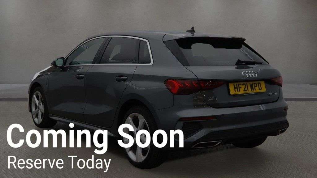 A 2021 AUDI A3 1.4 TFSIe 40 S line Sportback 5dr Petrol Plug-in Hybrid S Tronic Euro 6 (s/ A 2021 AUDI A3 1.4 TFSIe 40 S line Sportback 5dr Petrol Plug-in Hybrid S Tronic Euro 6 (s/