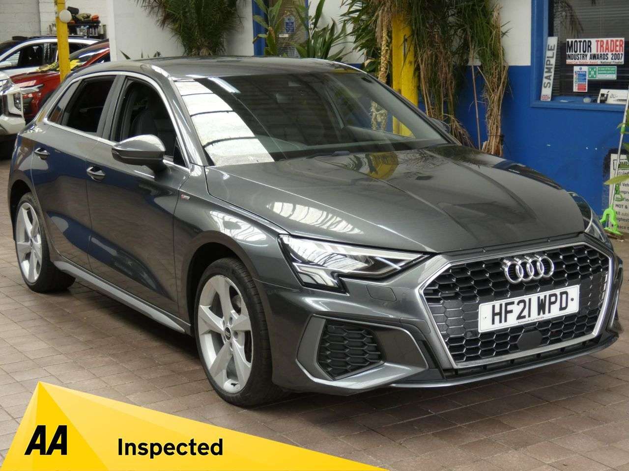 A 2021 AUDI A3 1.4 TFSIe 40 S line Sportback 5dr Petrol Plug-in Hybrid S Tronic Euro 6 (s/ A 2021 AUDI A3 1.4 TFSIe 40 S line Sportback 5dr Petrol Plug-in Hybrid S Tronic Euro 6 (s/
