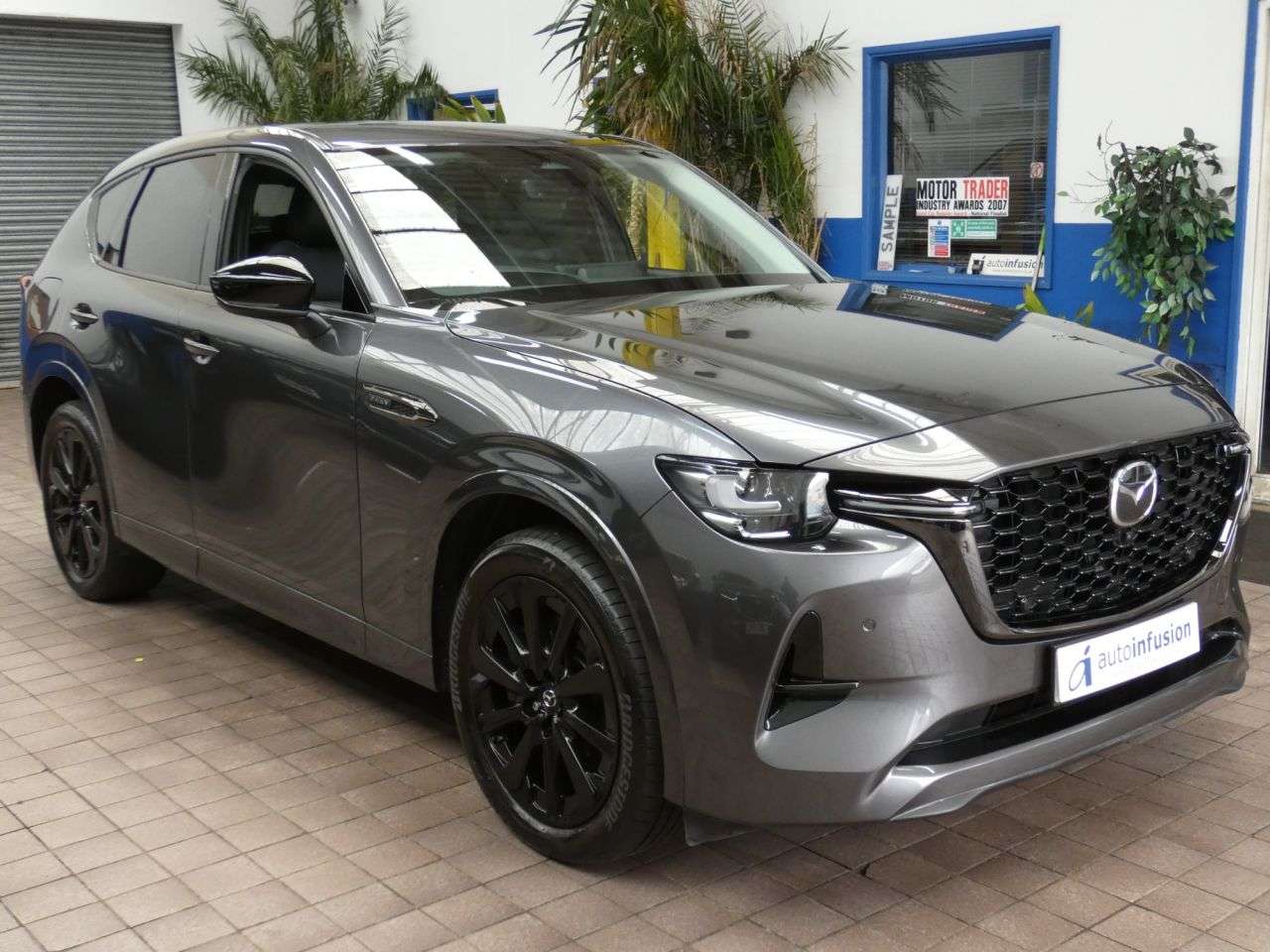 A 2023 MAZDA CX-60 2.5 e-SKYACTIV 17.8kWh Homura SUV 5dr Petrol Plug-in Hybrid Auto 4WD Euro 6 A 2023 MAZDA CX-60 2.5 e-SKYACTIV 17.8kWh Homura SUV 5dr Petrol Plug-in Hybrid Auto 4WD Euro 6