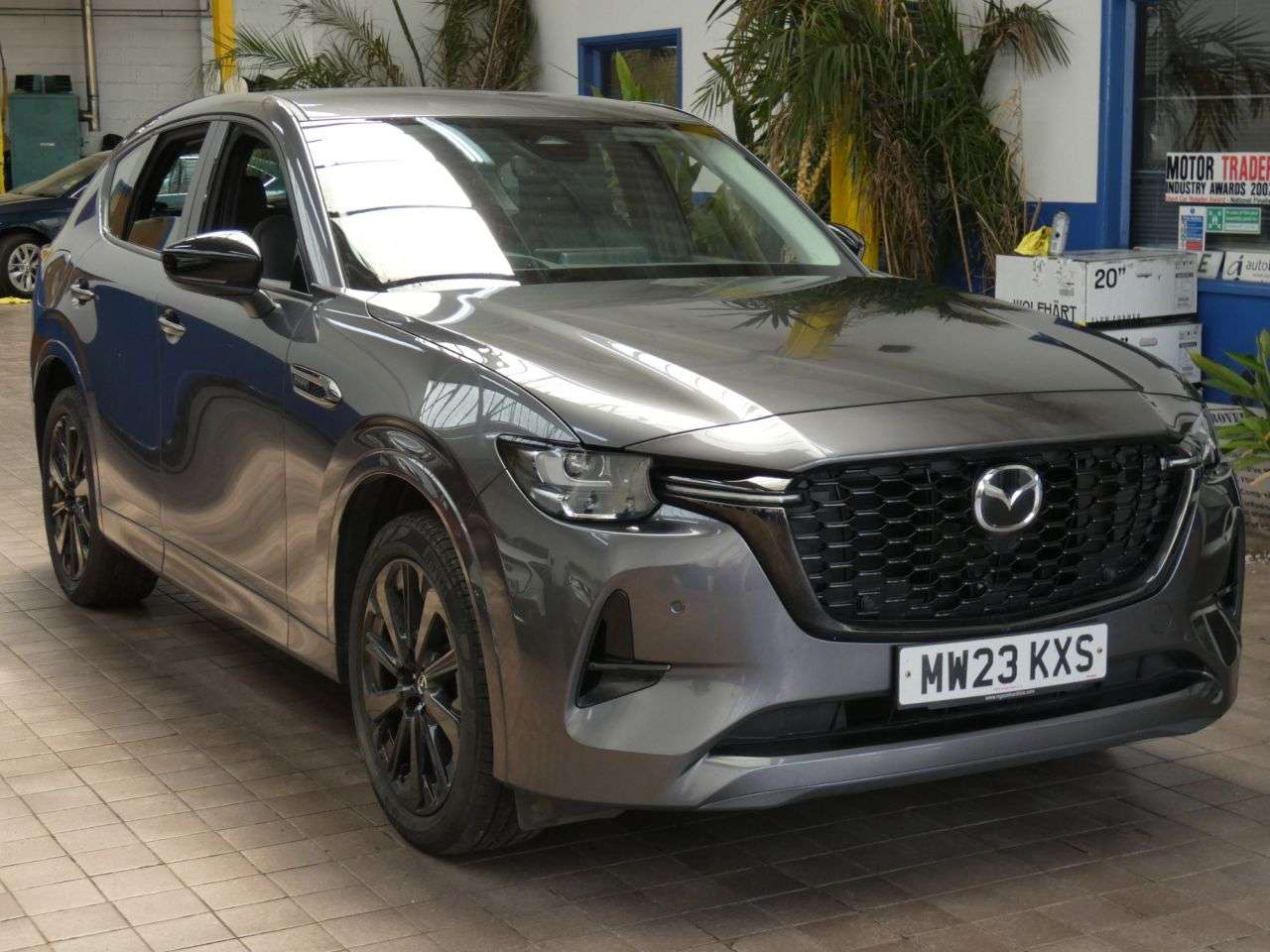 A 2023 MAZDA CX-60 2.5 e-SKYACTIV 17.8kWh Homura SUV 5dr Petrol Plug-in Hybrid Auto 4WD Euro 6 A 2023 MAZDA CX-60 2.5 e-SKYACTIV 17.8kWh Homura SUV 5dr Petrol Plug-in Hybrid Auto 4WD Euro 6