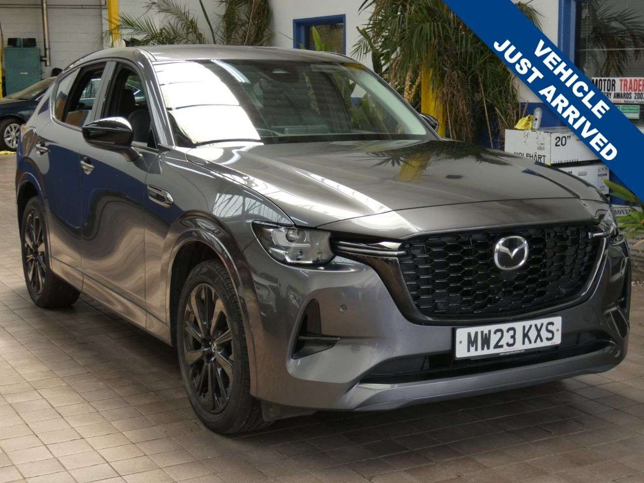 A 2023 MAZDA CX-60 2.5 e-SKYACTIV 17.8kWh Homura SUV 5dr Petrol Plug-in Hybrid Auto 4WD Euro 6 A 2023 MAZDA CX-60 2.5 e-SKYACTIV 17.8kWh Homura SUV 5dr Petrol Plug-in Hybrid Auto 4WD Euro 6