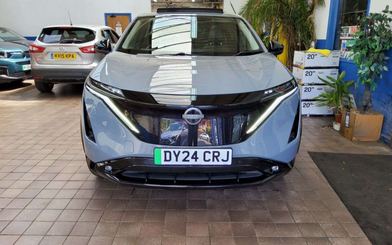 A 2024 NISSAN ARIYA 87kWh Evolve SUV 5dr Electric Auto 22kW Charger (242 ps) BIG SPEC 1 OWNER W A 2024 NISSAN ARIYA 87kWh Evolve SUV 5dr Electric Auto 22kW Charger (242 ps) BIG SPEC 1 OWNER W