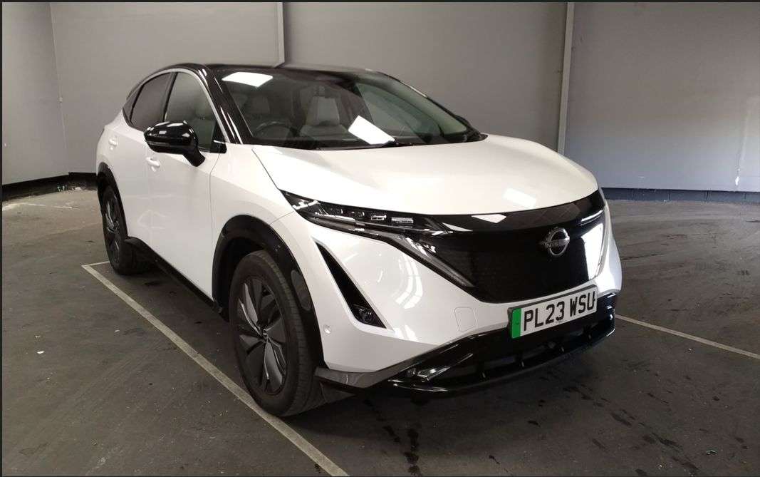 A 2023 NISSAN ARIYA 63kWh Evolve SUV 5dr Electric Auto 7.4kW Charger (217 ps) Top Spec. 100% Ba A 2023 NISSAN ARIYA 63kWh Evolve SUV 5dr Electric Auto 7.4kW Charger (217 ps) Top Spec. 100% Ba