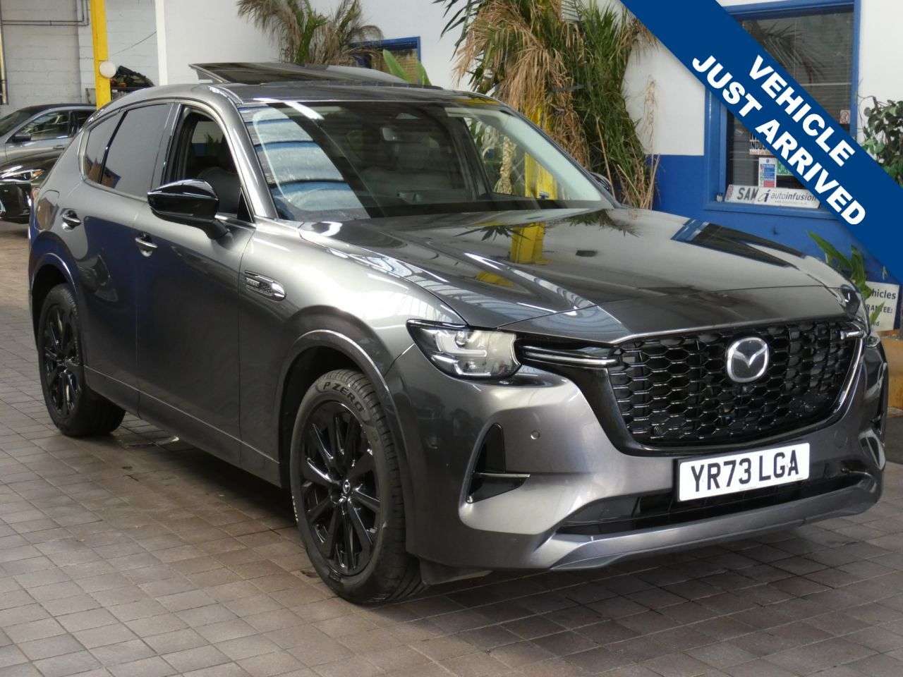 A 2023 MAZDA CX-60 2.5 e-SKYACTIV 17.8kWh Homura SUV 5dr Petrol Plug-in Hybrid Auto 4WD Euro 6 A 2023 MAZDA CX-60 2.5 e-SKYACTIV 17.8kWh Homura SUV 5dr Petrol Plug-in Hybrid Auto 4WD Euro 6