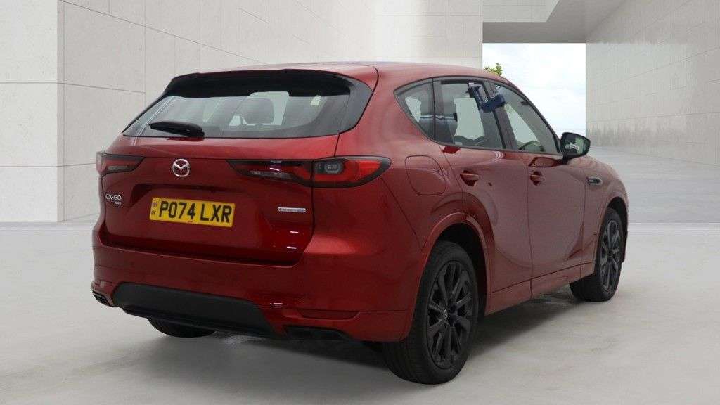 A 2024 MAZDA CX-60 2.5 e-SKYACTIV 17.8kWh Homura SUV 5dr Petrol Plug-in Hybrid Auto 4WD Euro 6 A 2024 MAZDA CX-60 2.5 e-SKYACTIV 17.8kWh Homura SUV 5dr Petrol Plug-in Hybrid Auto 4WD Euro 6