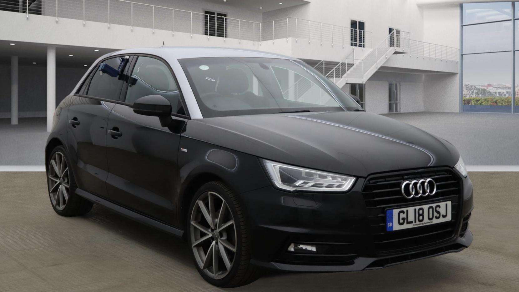 A 2018 AUDI A1 1.4 TFSI Black Edition Sportback 5dr Petrol S Tronic Euro 6 (s/s) (Nav) (125 ps) A 2018 AUDI A1 1.4 TFSI Black Edition Sportback 5dr Petrol S Tronic Euro 6 (s/s) (Nav) (125 ps)