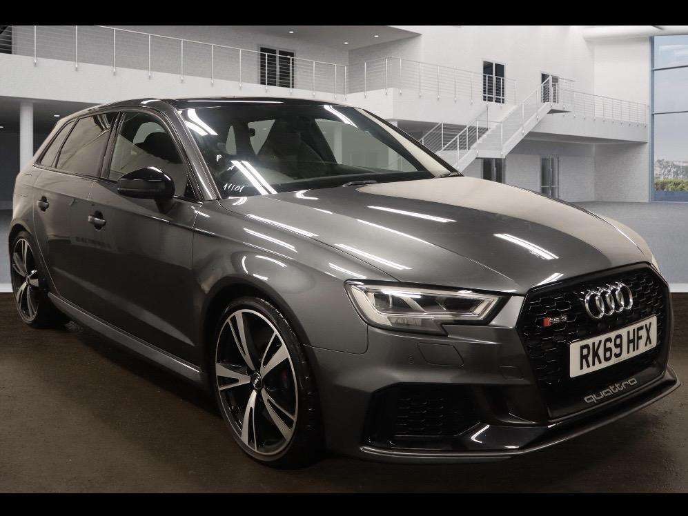 A 2019 AUDI RS3 2.5 TFSI Audi Sport Edition Sportback 5dr Petrol S Tronic quattro Euro 6 (s/s) (400 ps) A 2019 AUDI RS3 2.5 TFSI Audi Sport Edition Sportback 5dr Petrol S Tronic quattro Euro 6 (s/s) (400 ps)