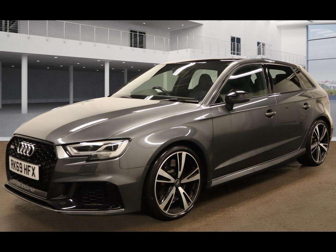 A 2019 AUDI RS3 2.5 TFSI Audi Sport Edition Sportback 5dr Petrol S Tronic quattro Euro 6 (s/s) (400 ps) A 2019 AUDI RS3 2.5 TFSI Audi Sport Edition Sportback 5dr Petrol S Tronic quattro Euro 6 (s/s) (400 ps)