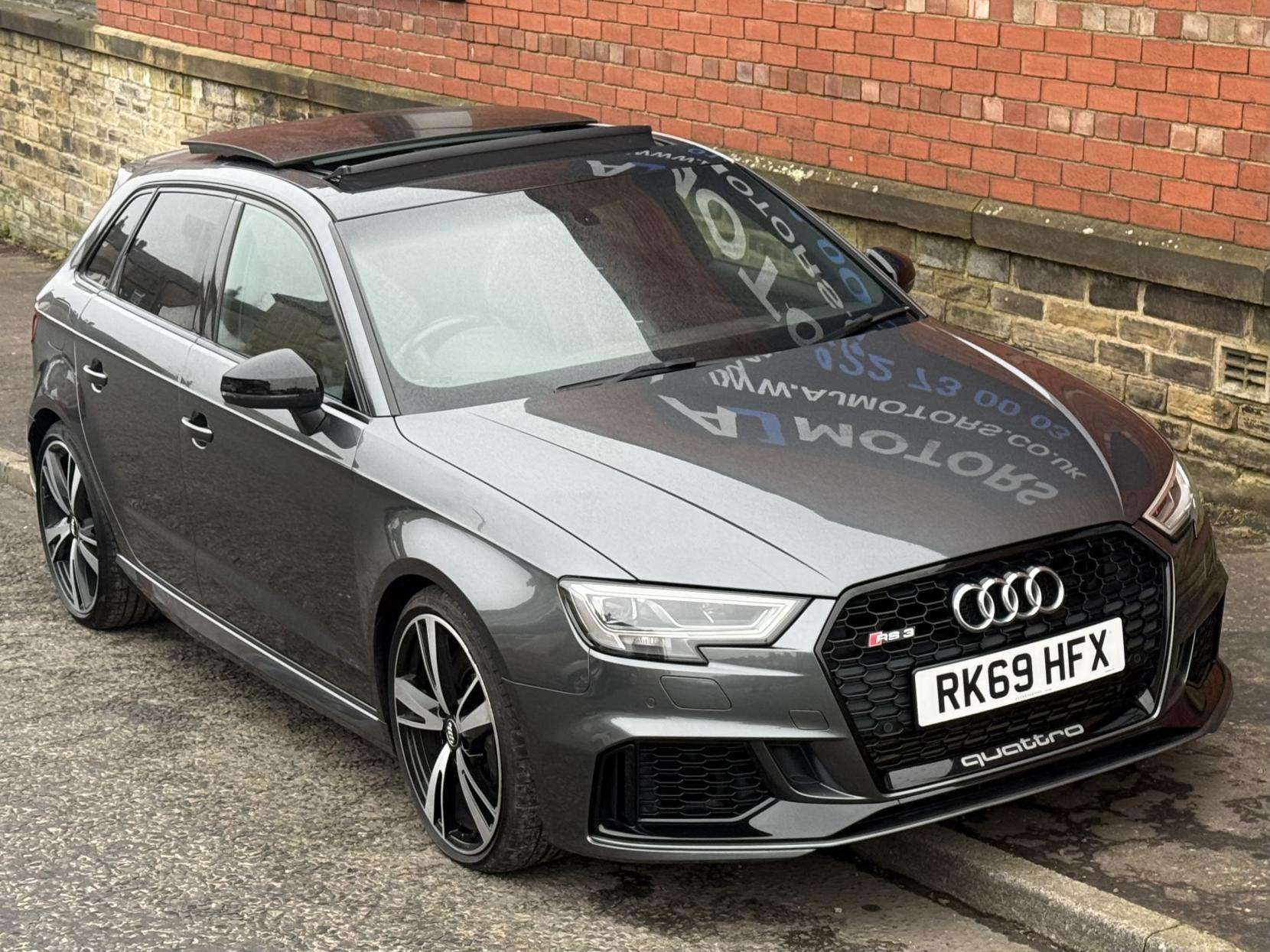 A 2019 AUDI RS3 2.5 TFSI Audi Sport Edition Sportback 5dr Petrol S Tronic quattro Euro 6 (s/s) (400 ps) A 2019 AUDI RS3 2.5 TFSI Audi Sport Edition Sportback 5dr Petrol S Tronic quattro Euro 6 (s/s) (400 ps)