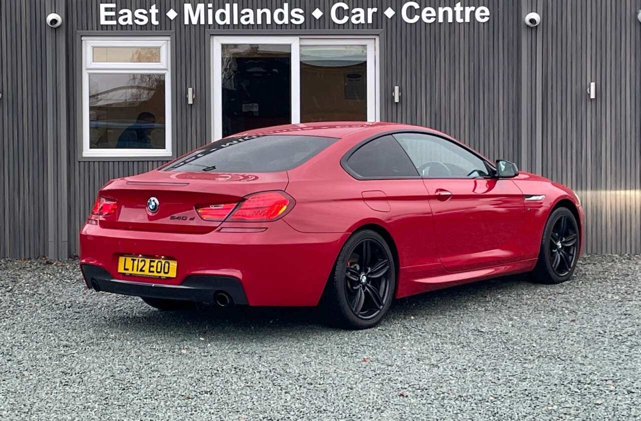 A 2012 BMW 6 SERIES 3.0 640d M Sport Coupe 2dr Diesel Steptronic Euro 5 (s/s) (313 ps) A 2012 BMW 6 SERIES 3.0 640d M Sport Coupe 2dr Diesel Steptronic Euro 5 (s/s) (313 ps)