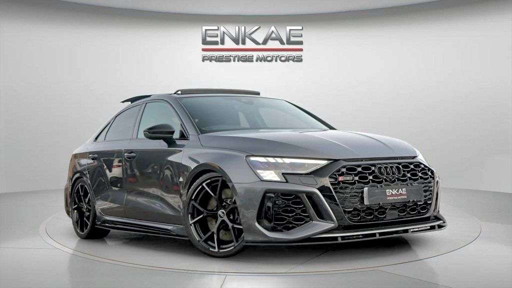 A 2023 AUDI RS3 2.5 TFSI Vorsprung Saloon 4dr Petrol S Tronic quattro Euro 6 (s/s) (400 ps) A 2023 AUDI RS3 2.5 TFSI Vorsprung Saloon 4dr Petrol S Tronic quattro Euro 6 (s/s) (400 ps)