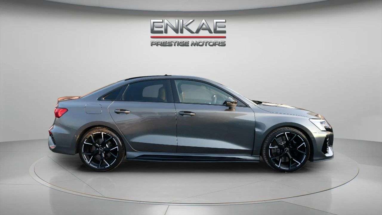 A 2023 AUDI RS3 2.5 TFSI Vorsprung Saloon 4dr Petrol S Tronic quattro Euro 6 (s/s) (400 ps) A 2023 AUDI RS3 2.5 TFSI Vorsprung Saloon 4dr Petrol S Tronic quattro Euro 6 (s/s) (400 ps)