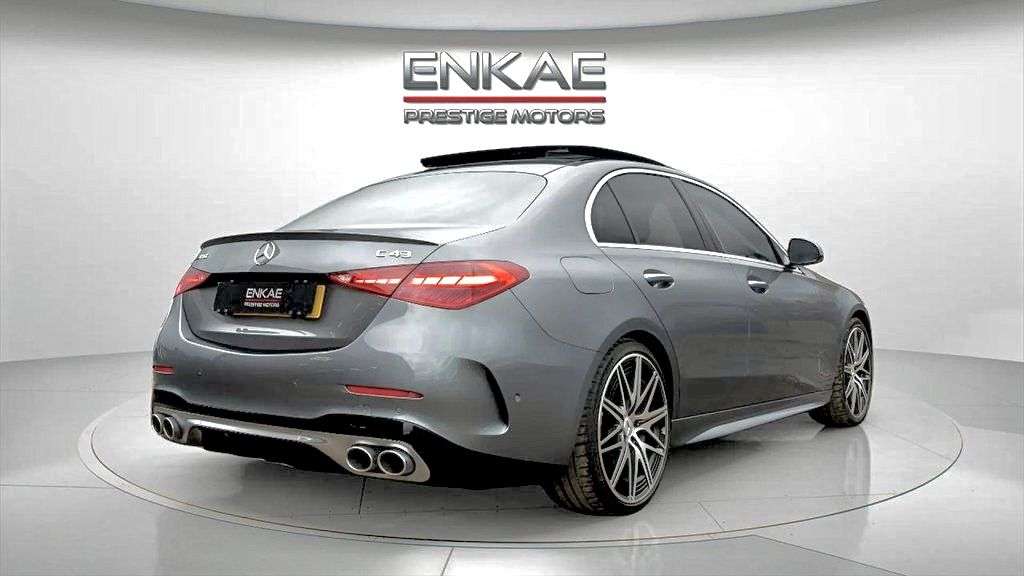 A 2023 MERCEDES-BENZ C-CLASS 2.0 C43 MHEV AMG (Premium Plus) Saloon 4dr Petrol Hybrid G-Tronic+ 4MATIC E A 2023 MERCEDES-BENZ C-CLASS 2.0 C43 MHEV AMG (Premium Plus) Saloon 4dr Petrol Hybrid G-Tronic+ 4MATIC E