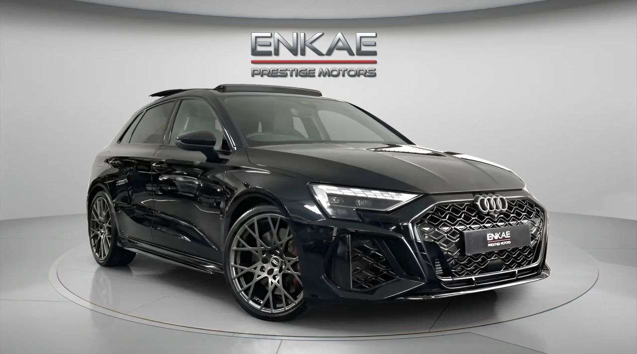A 2026 AUDI RS3 2.5 TFSI Carbon Vorsprung Sportback 5dr Petrol S Tronic quattro Euro 6 (s/s A 2026 AUDI RS3 2.5 TFSI Carbon Vorsprung Sportback 5dr Petrol S Tronic quattro Euro 6 (s/s