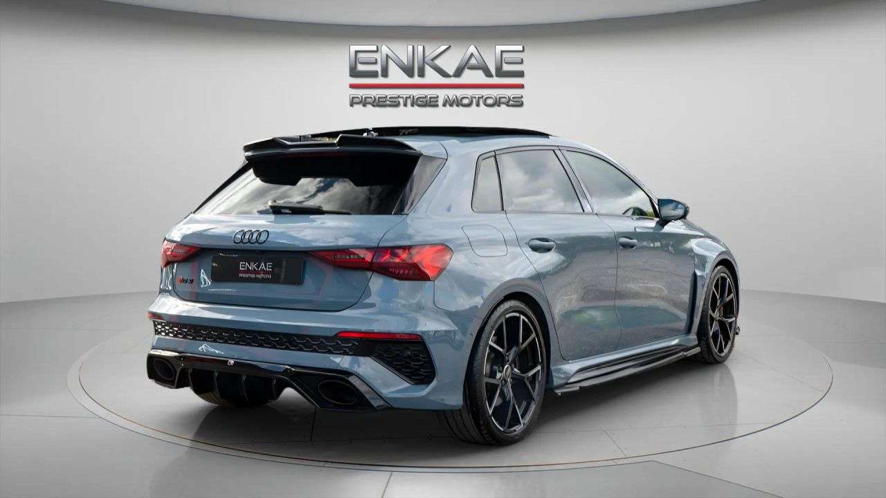 A 2023 AUDI RS3 2.5 TFSI Vorsprung Sportback 5dr Petrol S Tronic quattro Euro 6 (s/s) (400 A 2023 AUDI RS3 2.5 TFSI Vorsprung Sportback 5dr Petrol S Tronic quattro Euro 6 (s/s) (400