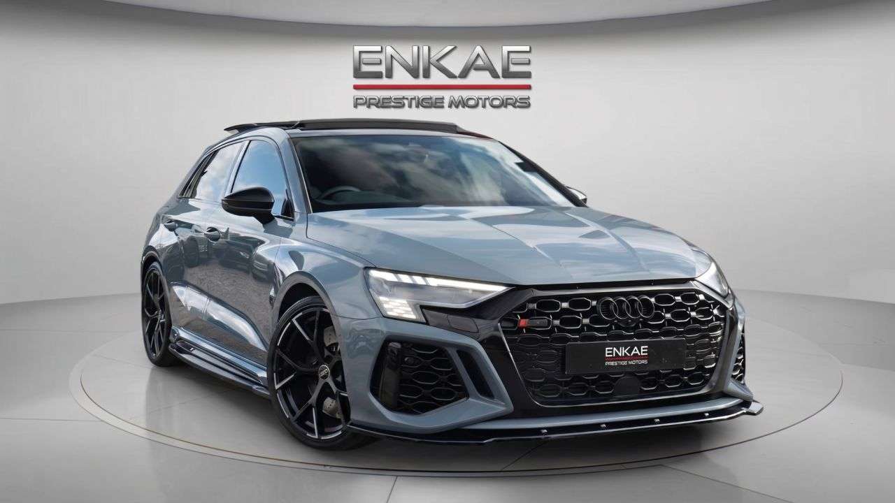 A 2023 AUDI RS3 2.5 TFSI Vorsprung Sportback 5dr Petrol S Tronic quattro Euro 6 (s/s) (400 A 2023 AUDI RS3 2.5 TFSI Vorsprung Sportback 5dr Petrol S Tronic quattro Euro 6 (s/s) (400