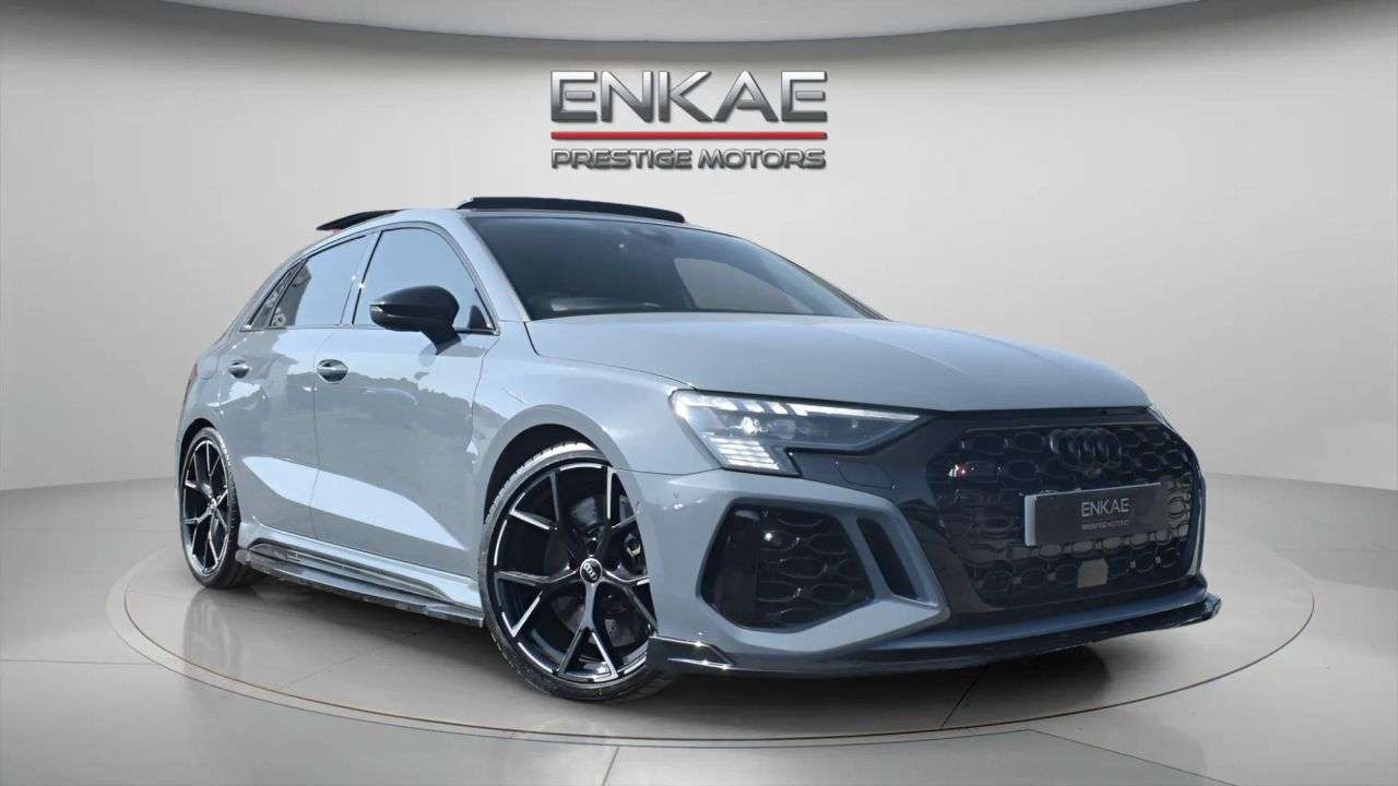 A 2023 AUDI RS3 2.5 TFSI Vorsprung Sportback 5dr Petrol S Tronic quattro Euro 6 (s/s) (400 A 2023 AUDI RS3 2.5 TFSI Vorsprung Sportback 5dr Petrol S Tronic quattro Euro 6 (s/s) (400