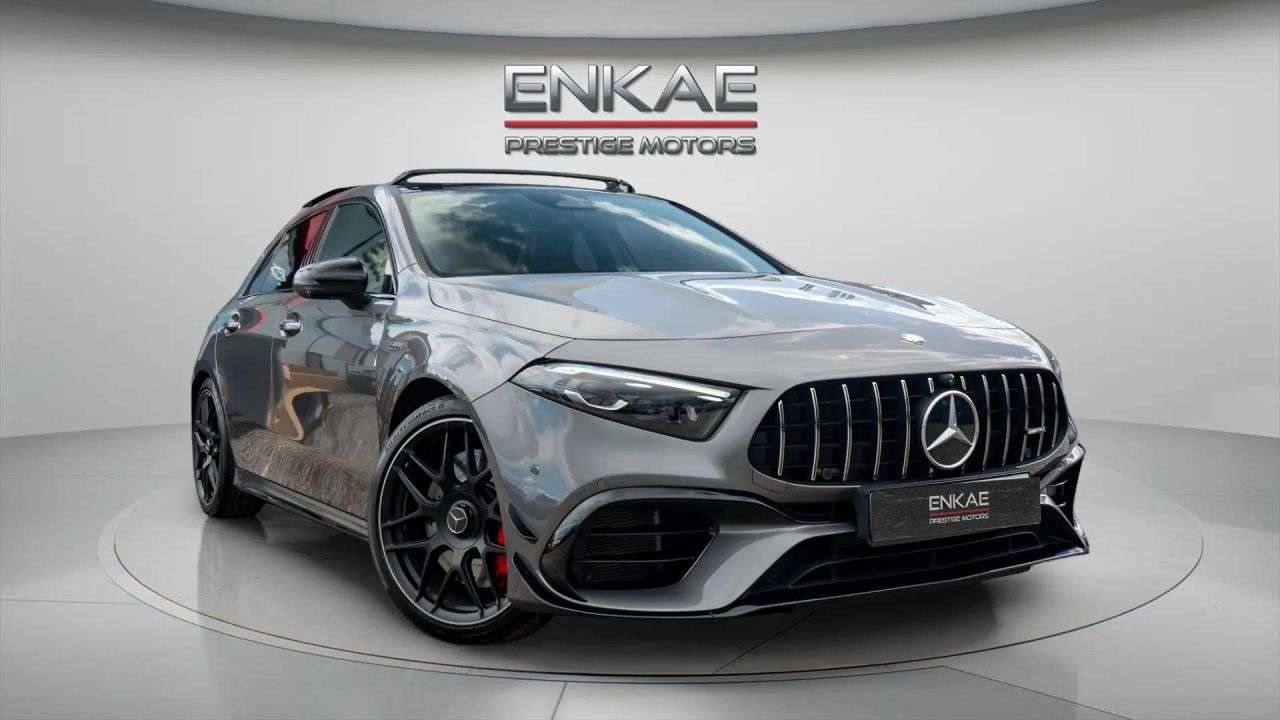 A 2025 MERCEDES-BENZ A-CLASS 2.0 A45 AMG S Plus Hatchback 5dr Petrol 8G-DCT 4MATIC+ Euro 6 (s/s) (421 ps A 2025 MERCEDES-BENZ A-CLASS 2.0 A45 AMG S Plus Hatchback 5dr Petrol 8G-DCT 4MATIC+ Euro 6 (s/s) (421 ps