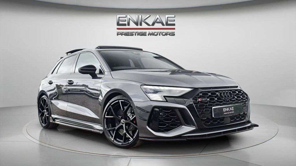 A 2023 AUDI RS3 2.5 TFSI Vorsprung Sportback 5dr Petrol S Tronic quattro Euro 6 (s/s) (400 A 2023 AUDI RS3 2.5 TFSI Vorsprung Sportback 5dr Petrol S Tronic quattro Euro 6 (s/s) (400