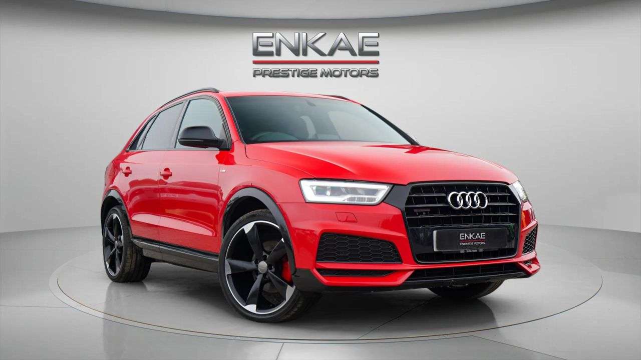A 2018 AUDI Q3 1.4 TFSI CoD Black Edition SUV 5dr Petrol S Tronic Euro 6 (s/s) (150 ps) FS A 2018 AUDI Q3 1.4 TFSI CoD Black Edition SUV 5dr Petrol S Tronic Euro 6 (s/s) (150 ps) FS