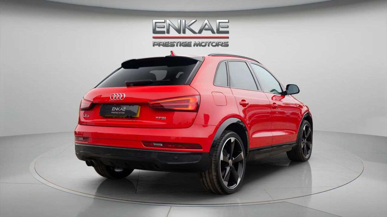 A 2018 AUDI Q3 1.4 TFSI CoD Black Edition SUV 5dr Petrol S Tronic Euro 6 (s/s) (150 ps) FS A 2018 AUDI Q3 1.4 TFSI CoD Black Edition SUV 5dr Petrol S Tronic Euro 6 (s/s) (150 ps) FS