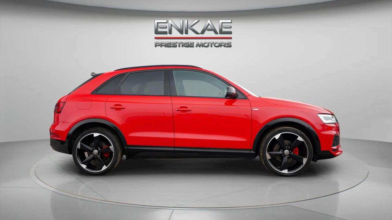 A 2018 AUDI Q3 1.4 TFSI CoD Black Edition SUV 5dr Petrol S Tronic Euro 6 (s/s) (150 ps) FS A 2018 AUDI Q3 1.4 TFSI CoD Black Edition SUV 5dr Petrol S Tronic Euro 6 (s/s) (150 ps) FS
