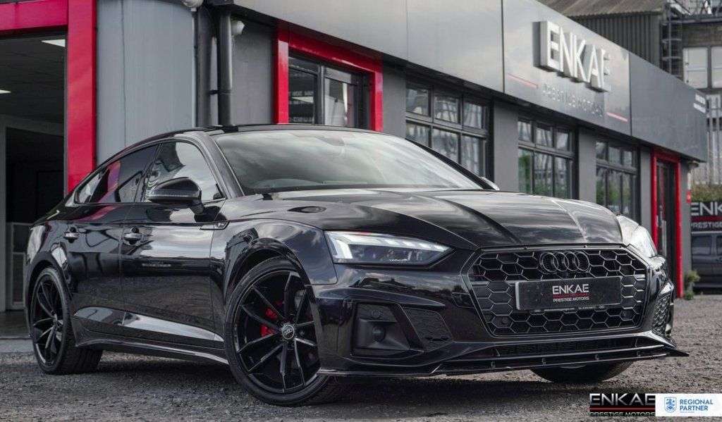 A 2023 AUDI A5 2.0 TDI 35 S line Sportback 5dr Diesel S Tronic Euro 6 (s/s) (163 ps) BLACK A 2023 AUDI A5 2.0 TDI 35 S line Sportback 5dr Diesel S Tronic Euro 6 (s/s) (163 ps) BLACK