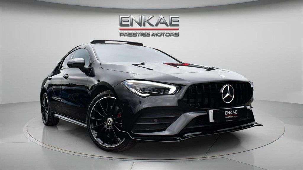 A 2023 MERCEDES-BENZ CLA 1.3 CLA250e 15.6kWh AMG Line Night Edition (Premium Plus) Coupe 4dr Petrol A 2023 MERCEDES-BENZ CLA 1.3 CLA250e 15.6kWh AMG Line Night Edition (Premium Plus) Coupe 4dr Petrol