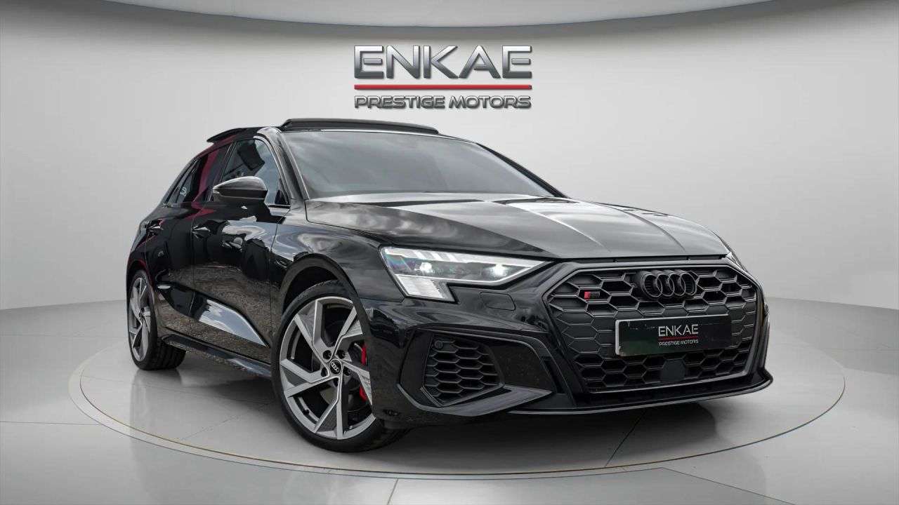 A 2023 AUDI S3 2.0 TFSI Black Edition Sportback 5dr Petrol S Tronic quattro Euro 6 (s/s) ( A 2023 AUDI S3 2.0 TFSI Black Edition Sportback 5dr Petrol S Tronic quattro Euro 6 (s/s) (