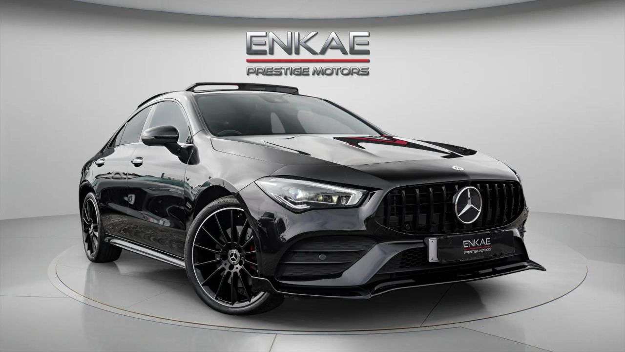 A 2022 MERCEDES-BENZ CLA 1.3 CLA250e 15.6kWh AMG Line Night Edition (Premium Plus) Coupe 4dr Petrol A 2022 MERCEDES-BENZ CLA 1.3 CLA250e 15.6kWh AMG Line Night Edition (Premium Plus) Coupe 4dr Petrol