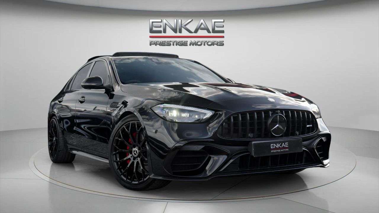 A 2024 MERCEDES-BENZ C CLASS 2.0 C63 6.1kWh AMG S E Performance Night Edition (Premium Plus) Saloon 4dr A 2024 MERCEDES-BENZ C CLASS 2.0 C63 6.1kWh AMG S E Performance Night Edition (Premium Plus) Saloon 4dr