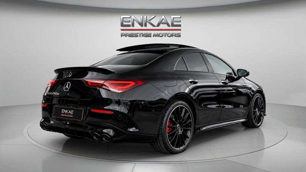 A 2023 MERCEDES-BENZ CLA 1.3 CLA250e 15.6kWh AMG Line Night Edition (Premium Plus) Coupe 4dr Petrol A 2023 MERCEDES-BENZ CLA 1.3 CLA250e 15.6kWh AMG Line Night Edition (Premium Plus) Coupe 4dr Petrol