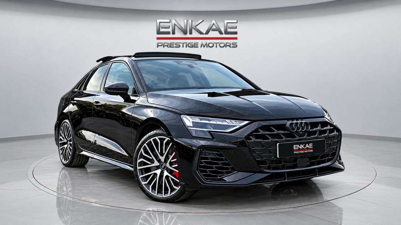 A 2026 AUDI S3 2.0 TFSI Vorsprung Saloon 4dr Petrol S Tronic quattro Euro 6 (s/s) (333 ps) A 2026 AUDI S3 2.0 TFSI Vorsprung Saloon 4dr Petrol S Tronic quattro Euro 6 (s/s) (333 ps)