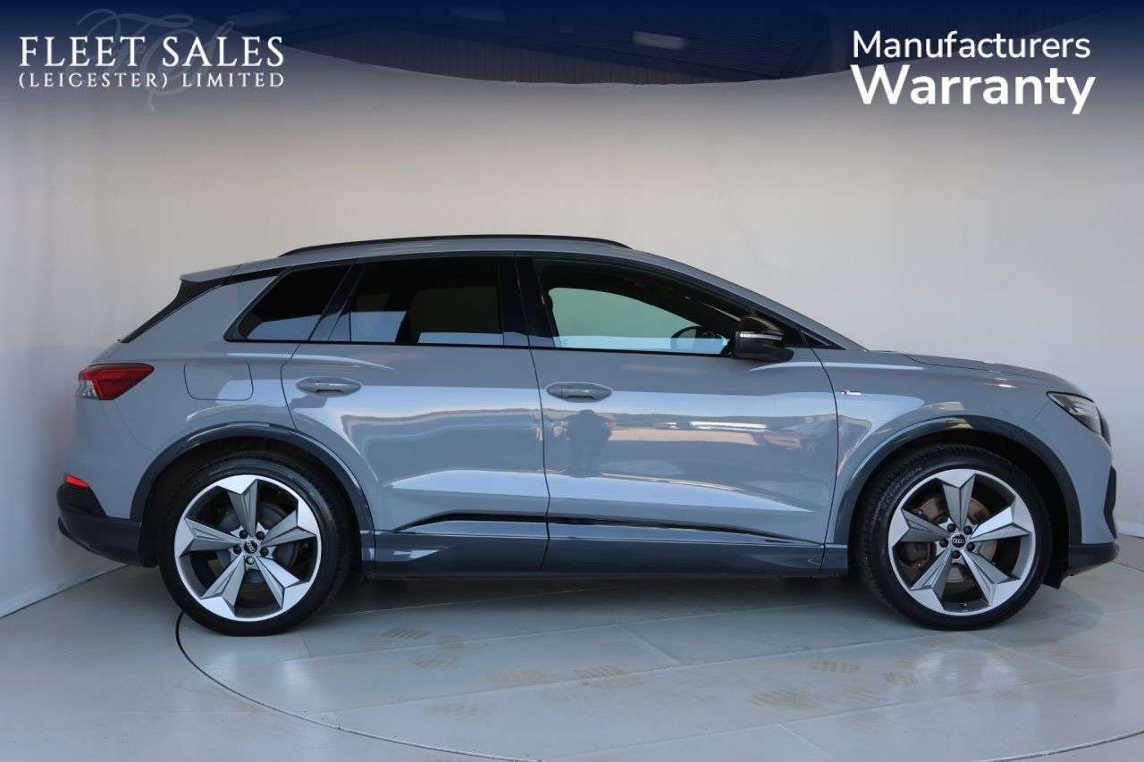 A 2024 AUDI Q4 E-TRON 45 Black Edition SUV 5dr Electric Auto 82kWh (286 ps) REMAINING MANUFACTURE A 2024 AUDI Q4 E-TRON 45 Black Edition SUV 5dr Electric Auto 82kWh (286 ps) REMAINING MANUFACTURE