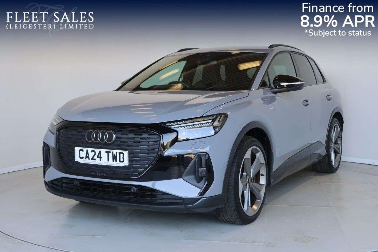 A 2024 AUDI Q4 E-TRON 45 Black Edition SUV 5dr Electric Auto 82kWh (286 ps) REMAINING MANUFACTURE A 2024 AUDI Q4 E-TRON 45 Black Edition SUV 5dr Electric Auto 82kWh (286 ps) REMAINING MANUFACTURE