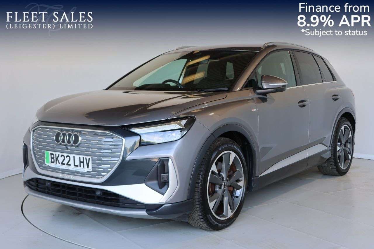 A 2022 AUDI Q4 E-TRON 40 S line SUV 5dr Electric Auto 82kWh (204 ps) FULL AUDI SERVICE HISTORY A 2022 AUDI Q4 E-TRON 40 S line SUV 5dr Electric Auto 82kWh (204 ps) FULL AUDI SERVICE HISTORY