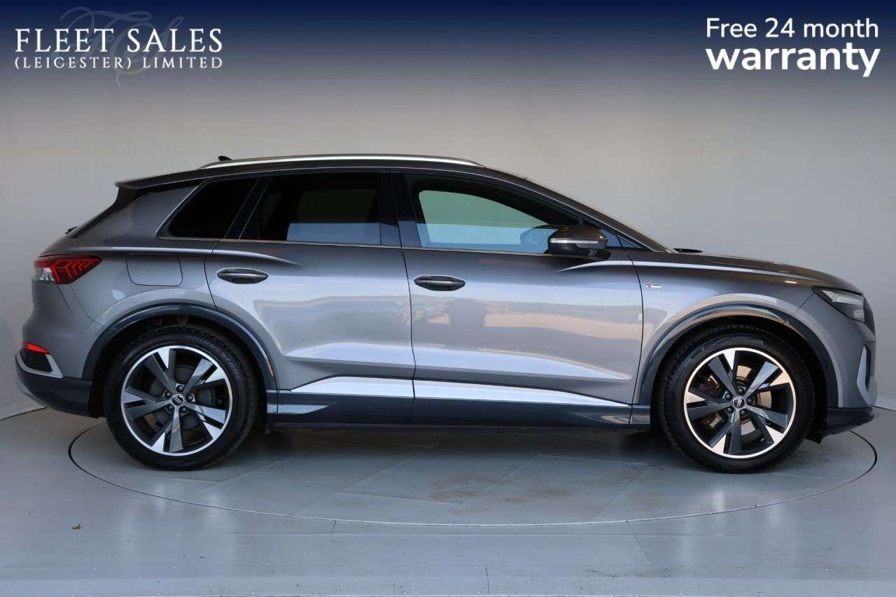 A 2022 AUDI Q4 E-TRON 40 S line SUV 5dr Electric Auto 82kWh (204 ps) FULL AUDI SERVICE HISTORY A 2022 AUDI Q4 E-TRON 40 S line SUV 5dr Electric Auto 82kWh (204 ps) FULL AUDI SERVICE HISTORY
