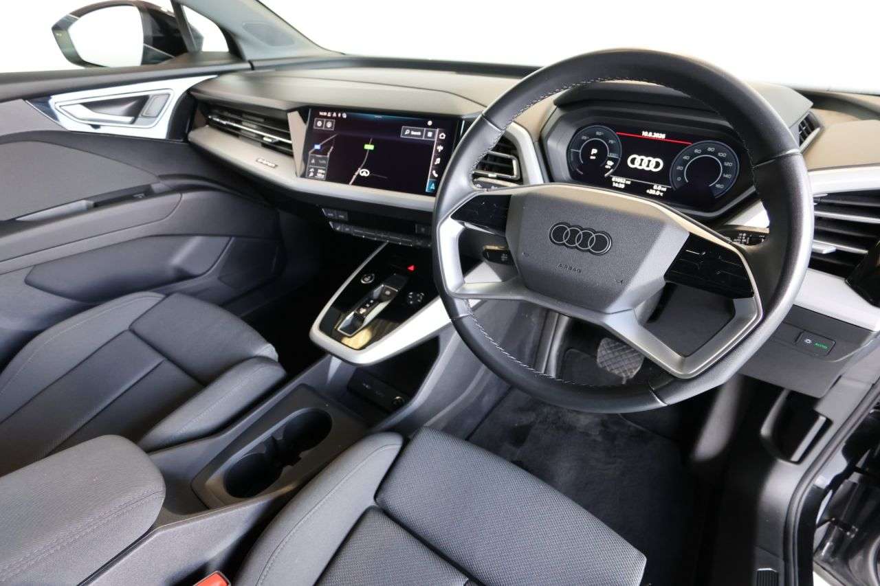 A 2022 AUDI Q4 E-TRON 35 Sport Sportback 5dr Electric Auto 55kWh (170 ps) FULL AUDI SERVICE HISTO A 2022 AUDI Q4 E-TRON 35 Sport Sportback 5dr Electric Auto 55kWh (170 ps) FULL AUDI SERVICE HISTO