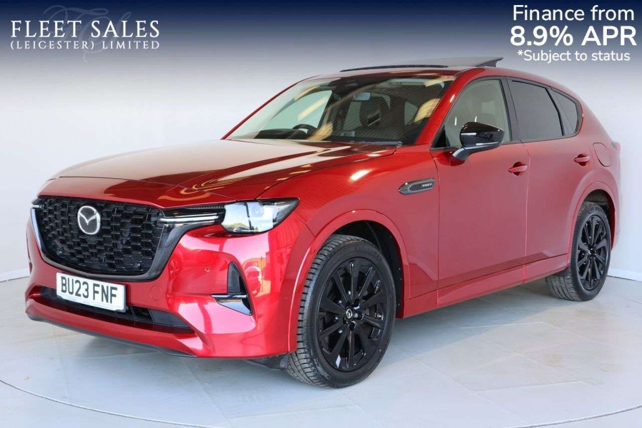 A 2023 MAZDA CX-60 2.5 e-SKYACTIV 17.8kWh Homura SUV 5dr Petrol Plug-in Hybrid Auto 4WD Euro 6 A 2023 MAZDA CX-60 2.5 e-SKYACTIV 17.8kWh Homura SUV 5dr Petrol Plug-in Hybrid Auto 4WD Euro 6