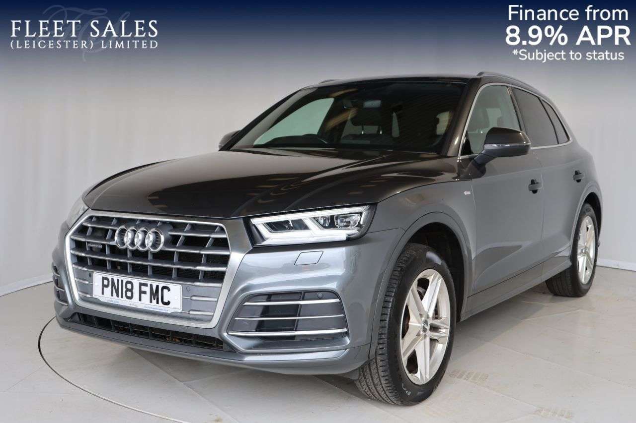 A 2018 AUDI Q5 2.0 TDI S line SUV 5dr Diesel S Tronic quattro Euro 6 (s/s) (190 ps) APPLE A 2018 AUDI Q5 2.0 TDI S line SUV 5dr Diesel S Tronic quattro Euro 6 (s/s) (190 ps) APPLE